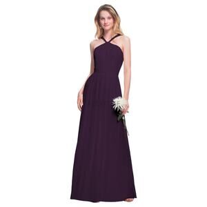 #LEVKOFF Bridesmaid Plum Purple Dress 7025 sz 8